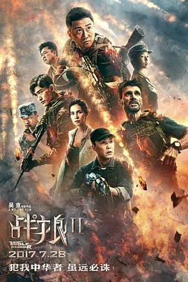 动作片战狼2海报